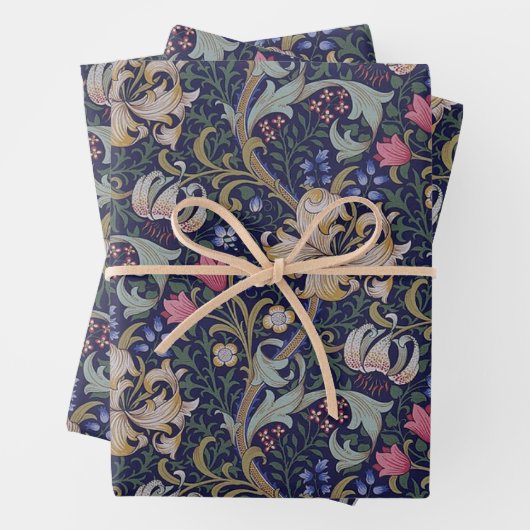 William Morris, Goldene Lilie Geschenkpapier Set (Beispiel)