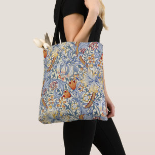 William Morris Goldene Lilie viktorianische Tapete Tasche
