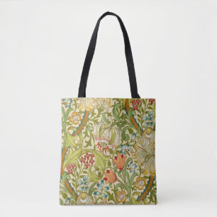William Morris Goldene Lilie Vintage Prä-Rafaeliti Tasche
