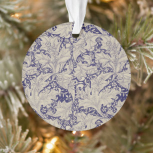 William Morris Goldlack Muster Antique Blau Ornament