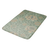 William Morris Grafton Blumenmuster Salbeigrün Badematte (Schrägansicht)