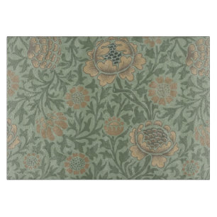 William Morris Grafton Blumenmuster Salbeigrün Schneidebrett