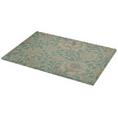 William Morris Grafton Blumenmuster Salbeigrün Schneidebrett (Ecke)