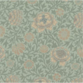 William Morris Grafton Blummenmuster Salbeigrün Aufkleber (Vorderseite)