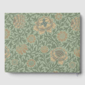 William Morris Grafton Blummenmuster Salbeigrün Gästebuch (Rückseite)
