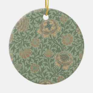 William Morris Grafton Blummenmuster Salbeigrün Keramik Ornament