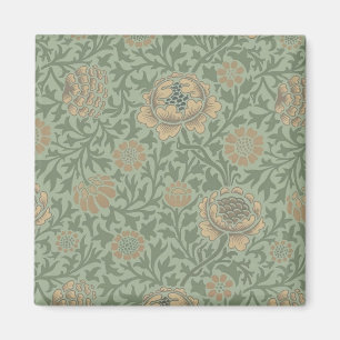 William Morris Grafton Blummenmuster Salbeigrün Magnet