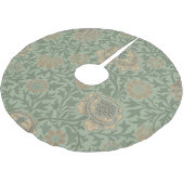 William Morris Grafton Blummenmuster Salbeigrün  Polyester Weihnachtsbaumdecke (Schrägansicht)