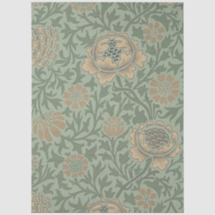 William Morris Grafton Blummenmuster Salbeigrün  Seidenpapier