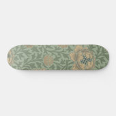 William Morris Grafton Blummenmuster Salbeigrün Skateboard (Horizontal)