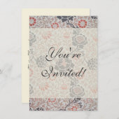 William Morris Grafton Botanic Art Design Einladung (Vorne/Hinten)