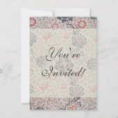 William Morris Grafton Botanic Art Design Einladung (Vorderseite)