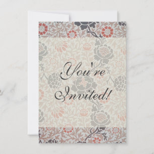 William Morris Grafton Botanic Art Design Einladung