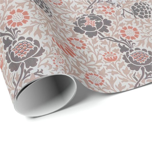 William Morris Grafton Botanic Art Design Geschenkpapier (Rolleneckpunkt)