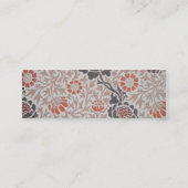 William Morris Grafton Botanic Art Design Mini Visitenkarte (Rückseite)