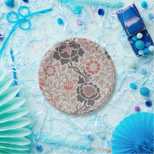 William Morris Grafton Botanic Art Design Pappteller (Party)