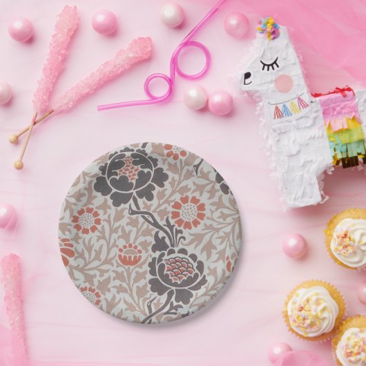 William Morris Grafton Botanic Art Design Pappteller (Party)