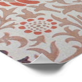 William Morris Grafton Botanic Art Design Poster (Ecke)