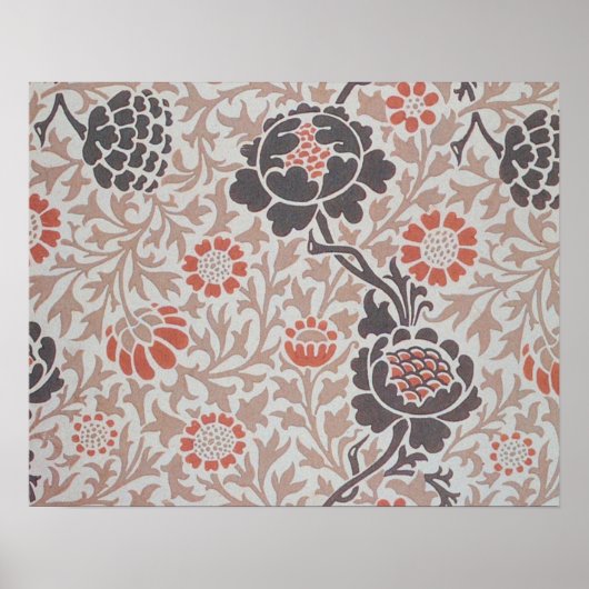 William Morris Grafton Botanic Art Design Poster (Vorne)