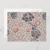 William Morris Grafton Botanic Art Design Postkarte (Vorne/Hinten)
