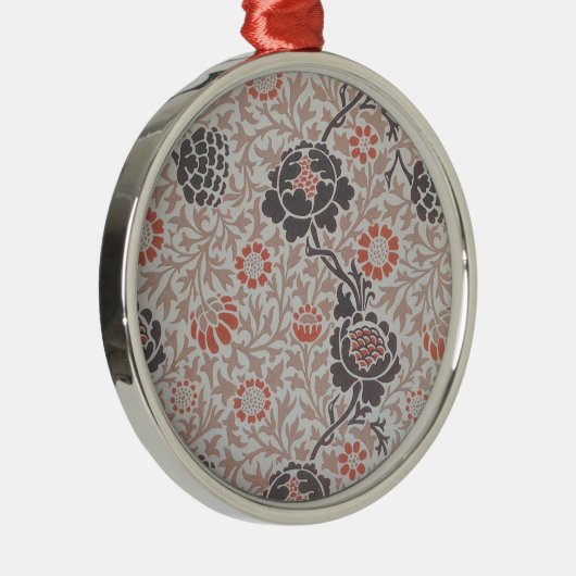 William Morris Grafton Botanic Art Design Silbernes Ornament (Rechts)