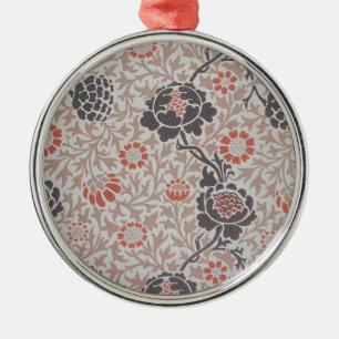 William Morris Grafton Botanic Art Design Silbernes Ornament