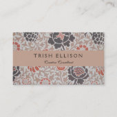 William Morris Grafton Botanic Art Design Visitenkarte (Vorderseite)