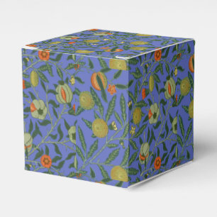 William Morris Granatapfel Blaue Farbige Tapete Geschenkschachtel