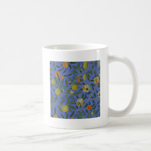 William Morris Granatapfel Blaue Farbige Tapete Kaffeetasse