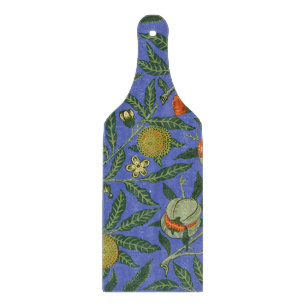 William Morris Granatapfel Blaue Farbige Tapete Schneidebrett