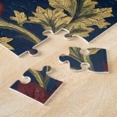 William Morris Granatapfel Blumen Navy Muster Puzzle (Seite)