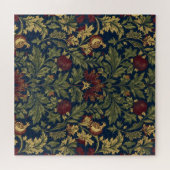 William Morris Granatapfel Blumen Navy Muster Puzzle (Horizontal)