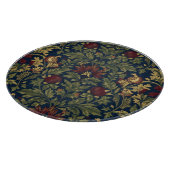 William Morris Granatapfel Blumen Navy Muster Schneidebrett (Ecke)