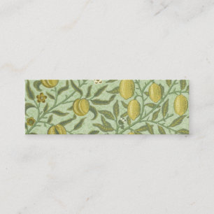 William Morris Granatapfel-Frucht-Design Mini Visitenkarte