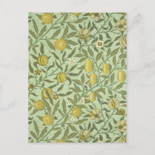 William Morris Granatapfel-Frucht-Design Postkarte