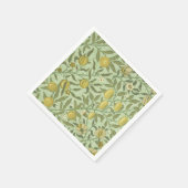 William Morris Granatapfel-Frucht-Design Serviette (Ecke)