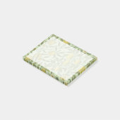 William Morris-Granatapfel-Frucht-Entwurf Post-it Klebezettel (angewinkelt)