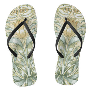 William Morris Granatapfel-Muster Antike Lilie Badesandalen