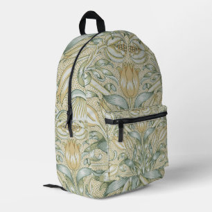 William Morris Granatapfel-Muster Antike Lilie Bedruckter Rucksack