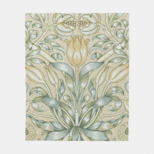 William Morris Granatapfel-Muster Antike Lilie Fleecedecke