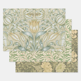 William Morris Granatapfel-Muster Antike Lilie Geschenkpapier Set