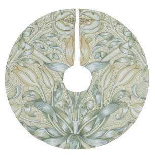 William Morris Granatapfel-Muster Antike Lilie Polyester Weihnachtsbaumdecke