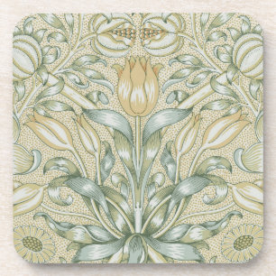 William Morris Granatapfel-Muster Antique Lily Getränkeuntersetzer
