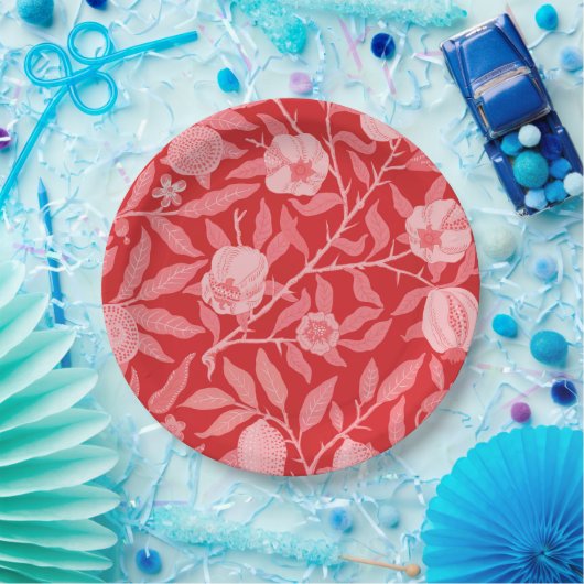 William Morris - Granatäpfel Pappteller (Party)