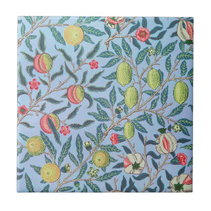 William Morris Granatapfel Pastell Fruchtmuster Fliese
