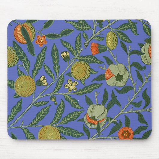 William Morris Granatapfel Tapete Mousepad (Vorne)