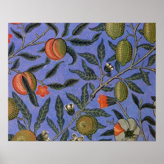 William Morris Granatapfel Tapete Poster (Vorne)