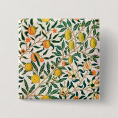 William Morris Granatapfel Vintage Button (Vorderseite)