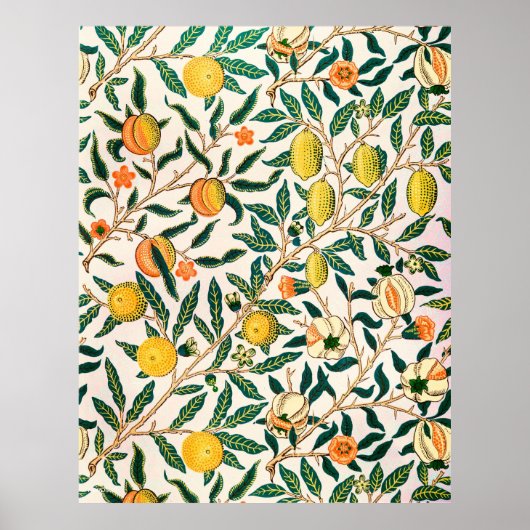 William Morris Granatapfel Vintage  Poster (Vorne)