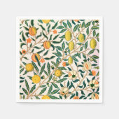 William Morris Granatapfel Vintage Serviette (Vorderseite)